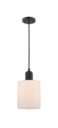 Austere Mini Pendant Matte Black Cast Brass