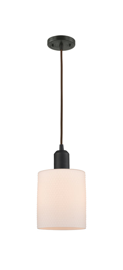Austere Mini Pendant Matte Black Cast Brass