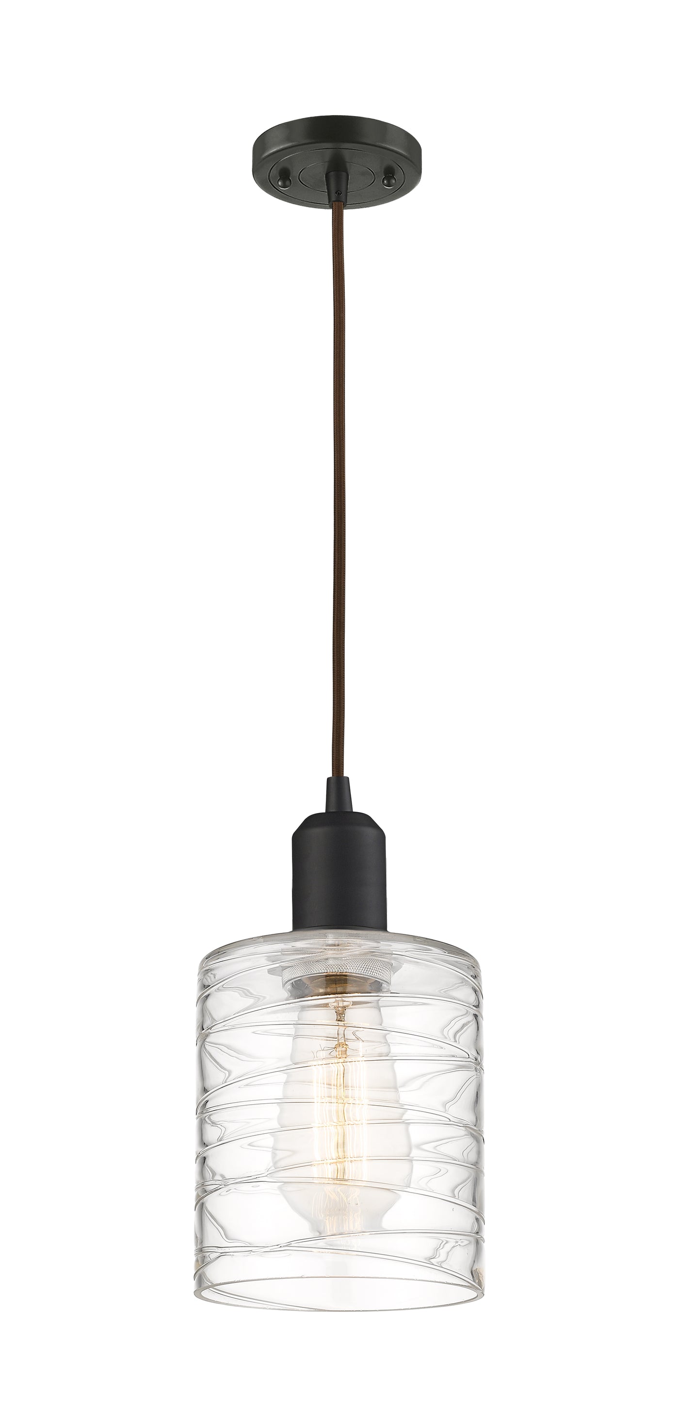 Austere Mini Pendant Matte Black Brass