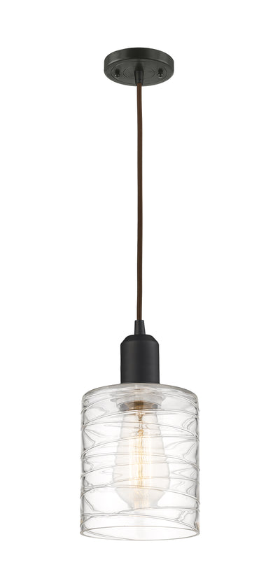 Austere Mini Pendant Matte Black Brass
