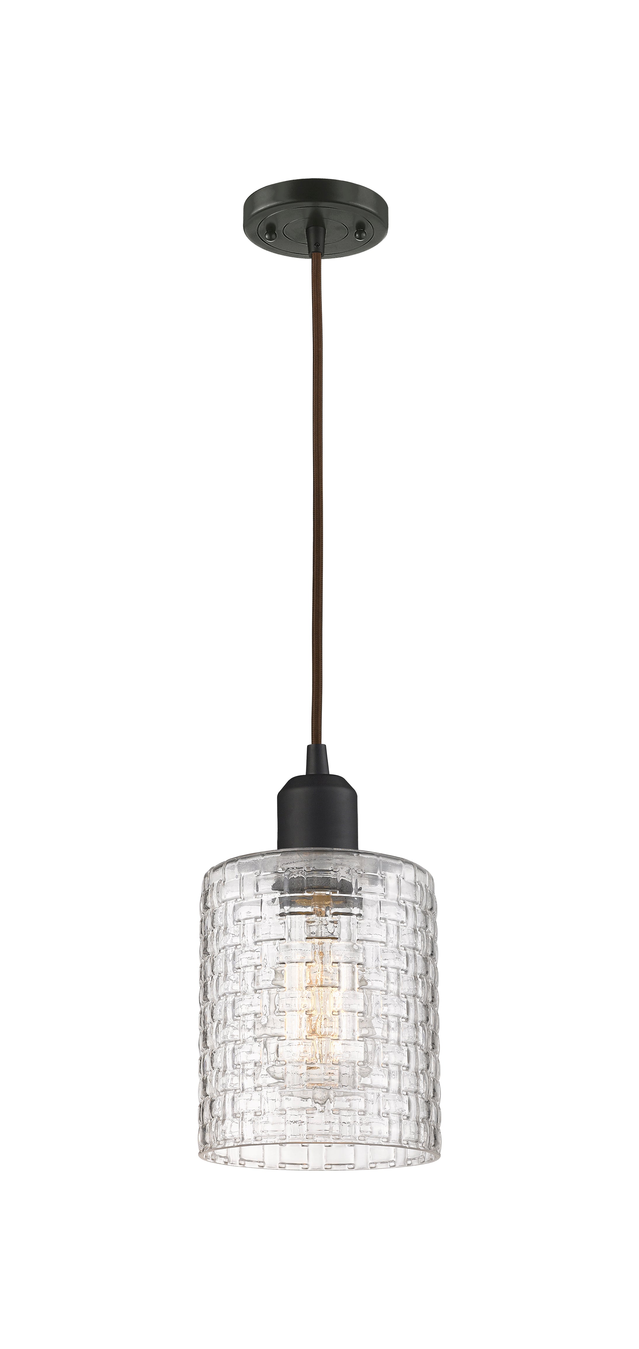 Austere Mini Pendant Matte Black Brass