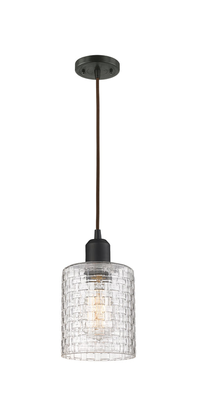 Austere Mini Pendant Matte Black Brass