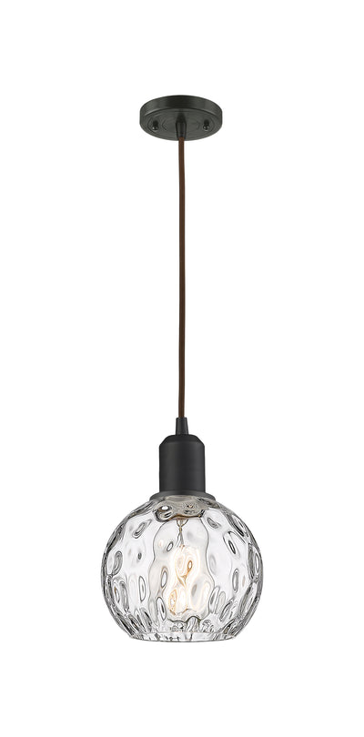 Austere Mini Pendant Matte Black Brass