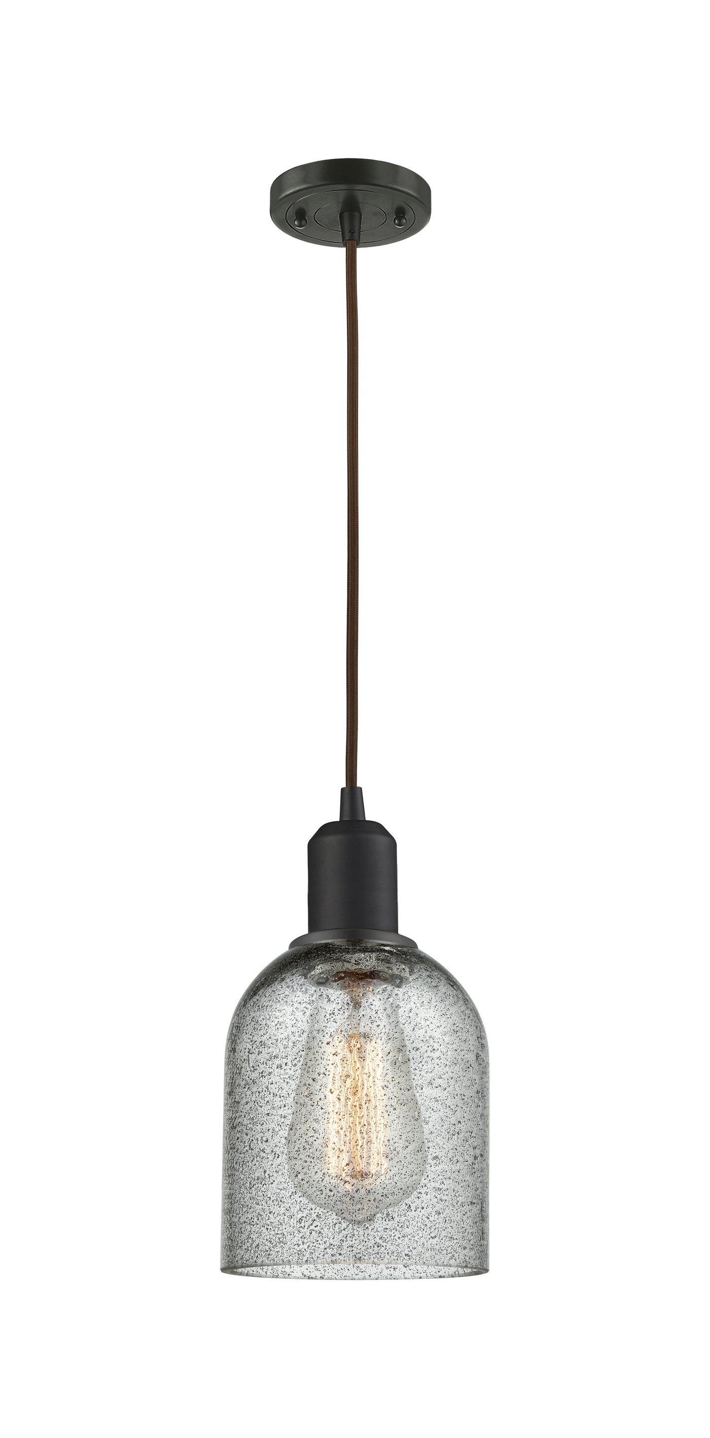 Austere Mini Pendant Matte Black Brass