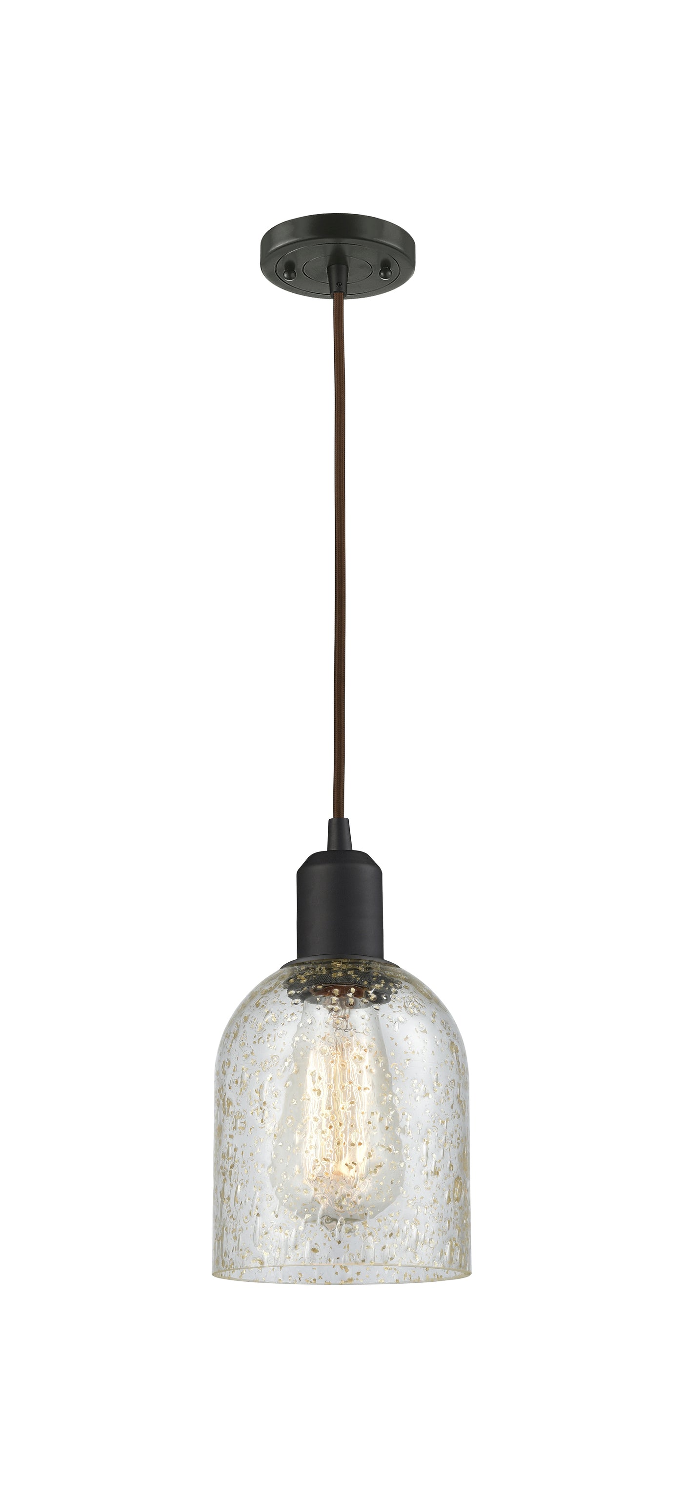 Austere Mini Pendant Matte Black Brass