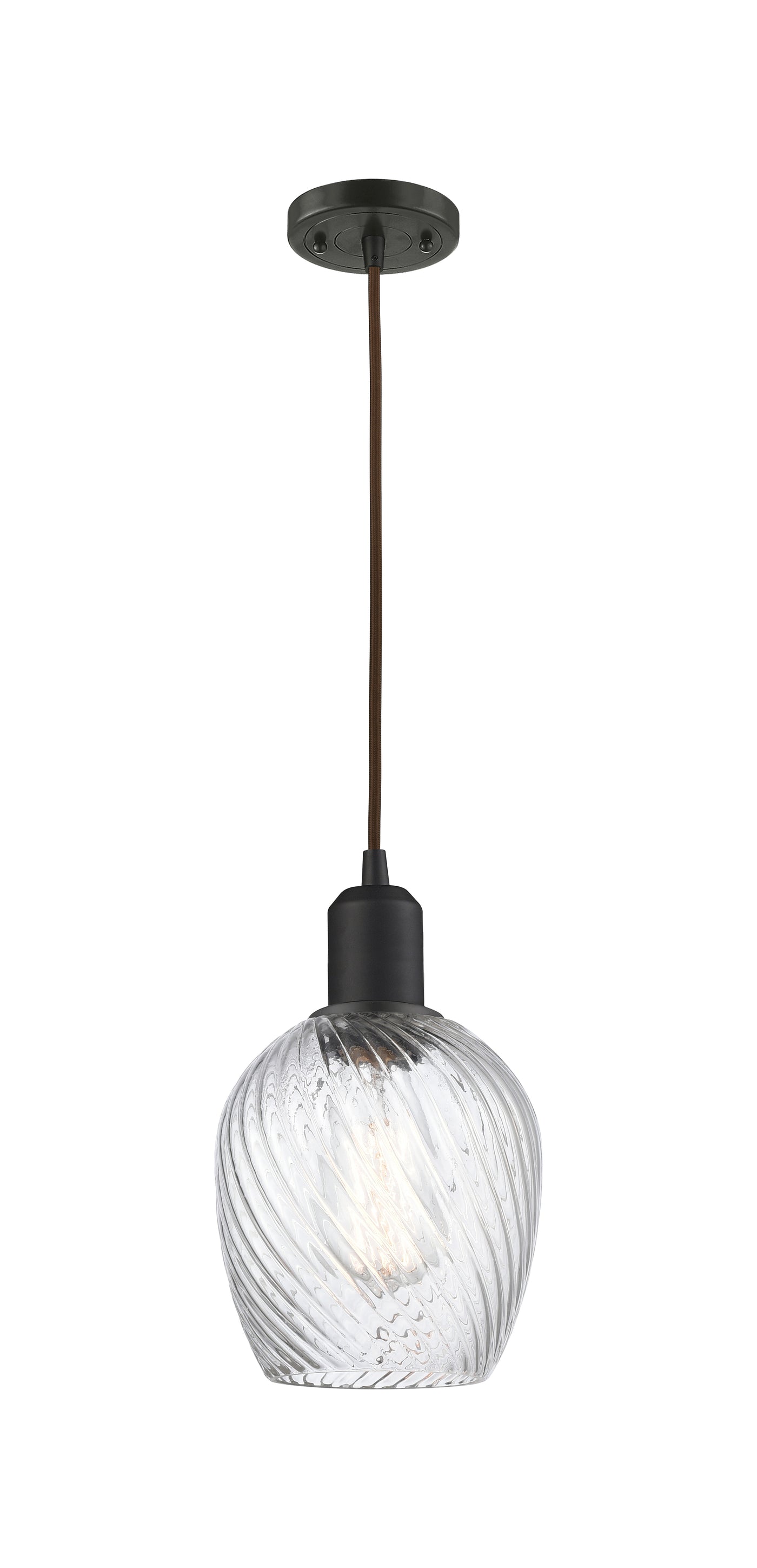 Austere Mini Pendant Matte Black Brass