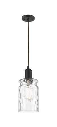 Austere Mini Pendant Matte Black Cast Brass