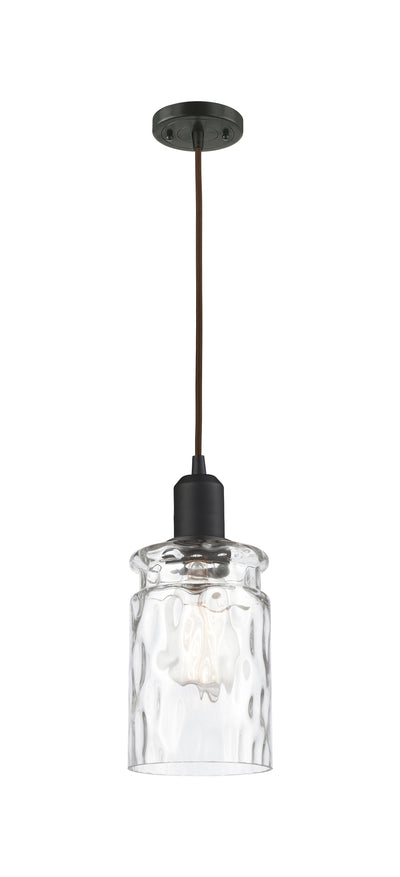 Austere Mini Pendant Matte Black Cast Brass