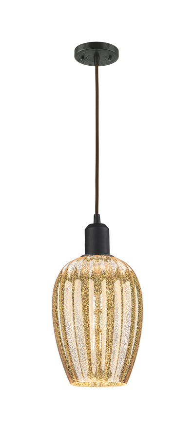 Austere Mini Pendant Matte Black Brass