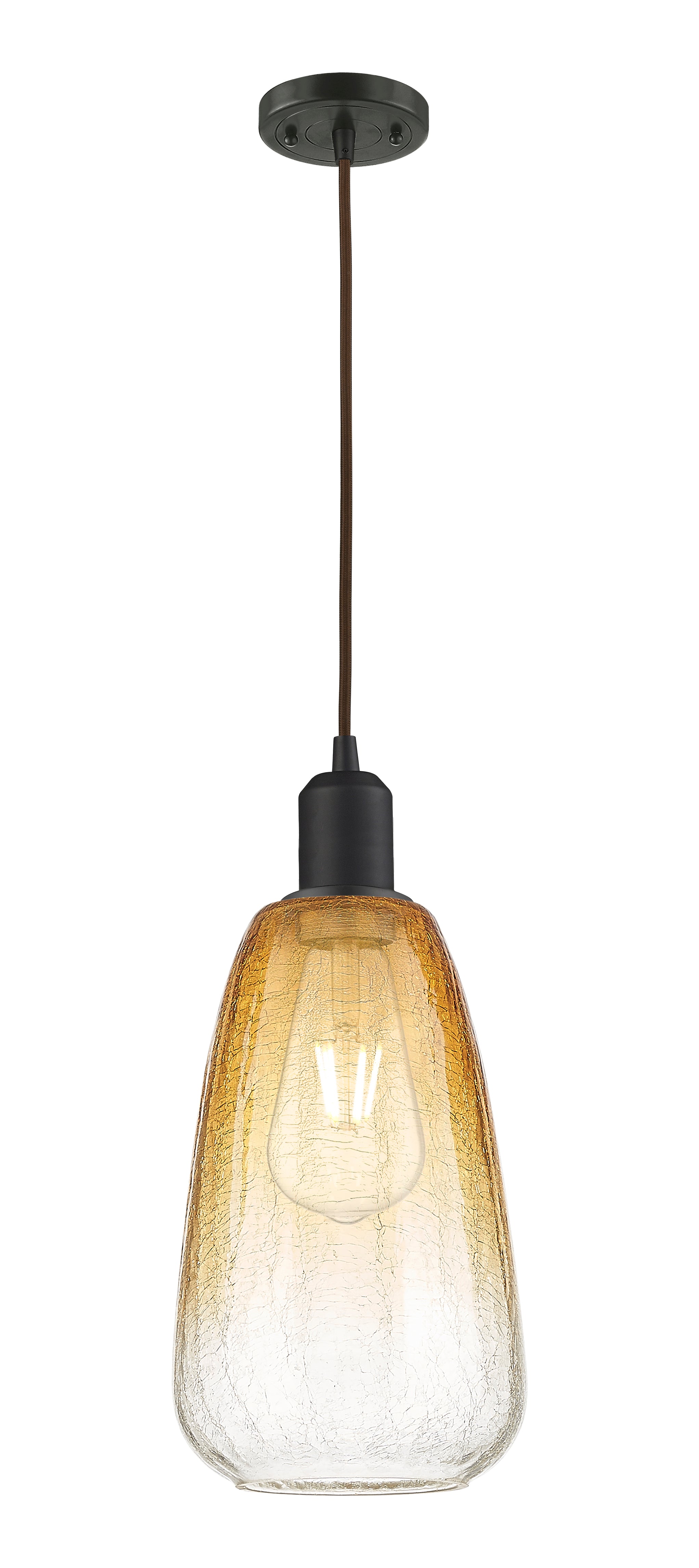 Austere Mini Pendant Matte Black Brass