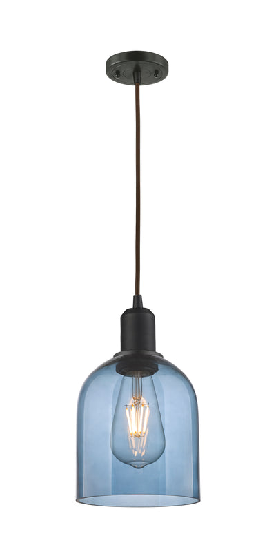 Austere Mini Pendant Matte Black Brass