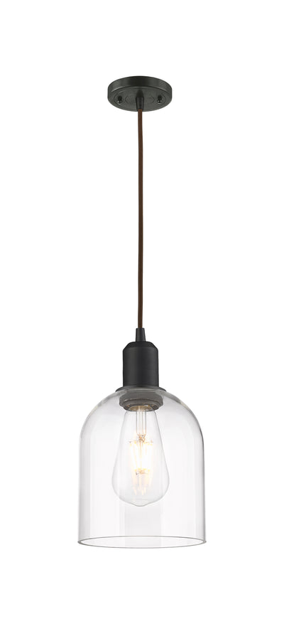 Austere Mini Pendant Matte Black Brass