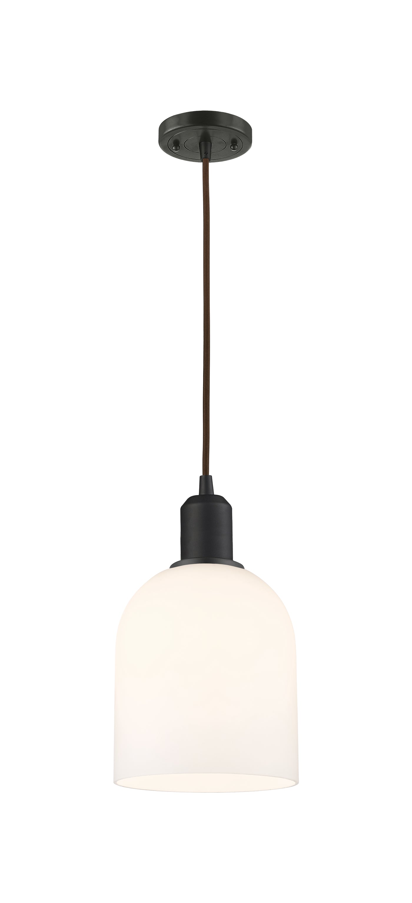 Austere Mini Pendant Matte Black Brass