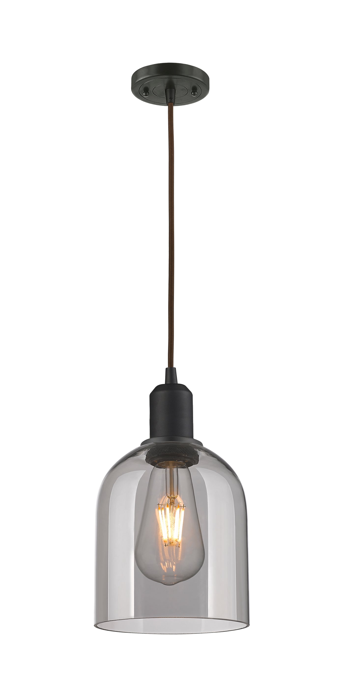 Austere Mini Pendant Matte Black Brass