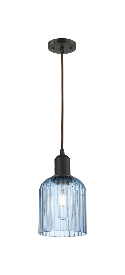 Austere Mini Pendant Matte Black Brass