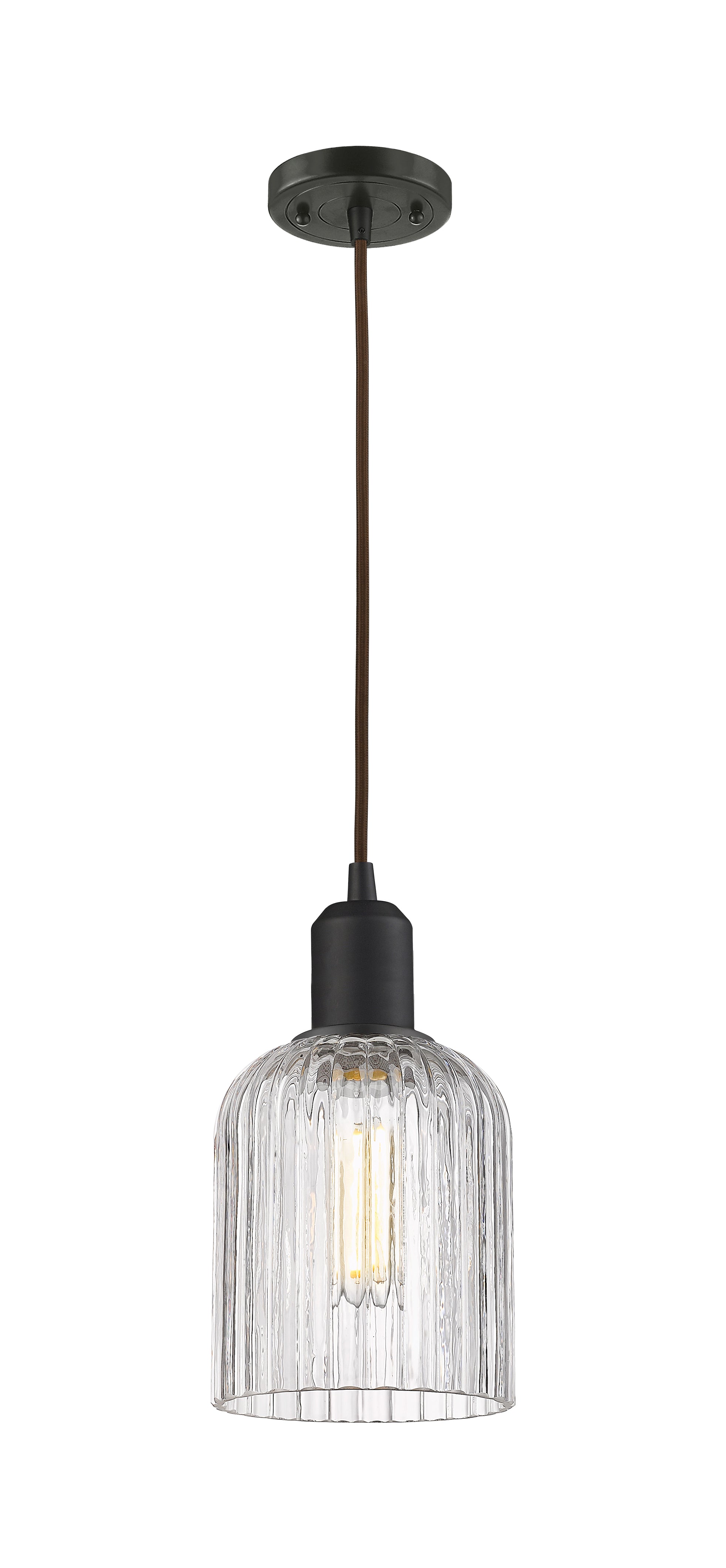 Austere Mini Pendant Matte Black Brass