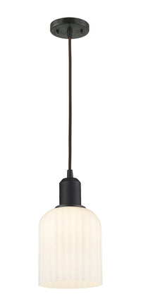 Austere Mini Pendant Matte Black Brass