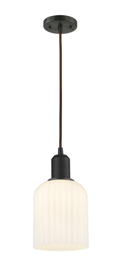 Austere Mini Pendant Matte Black Brass