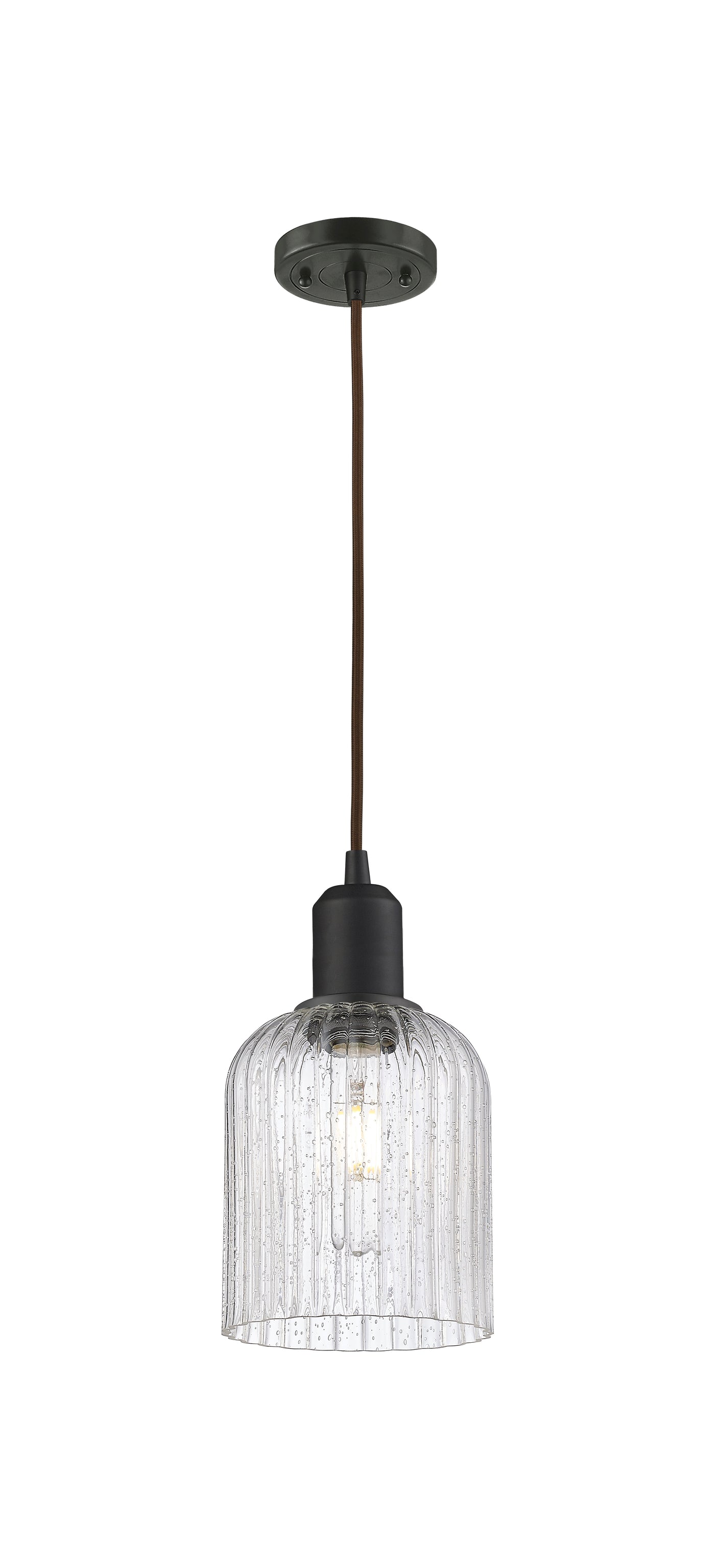 Austere Mini Pendant Matte Black Brass