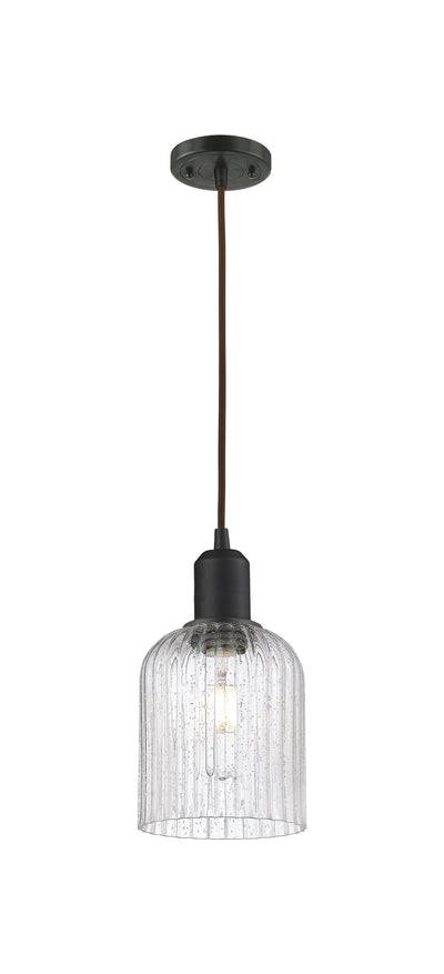 Austere Mini Pendant Matte Black Brass