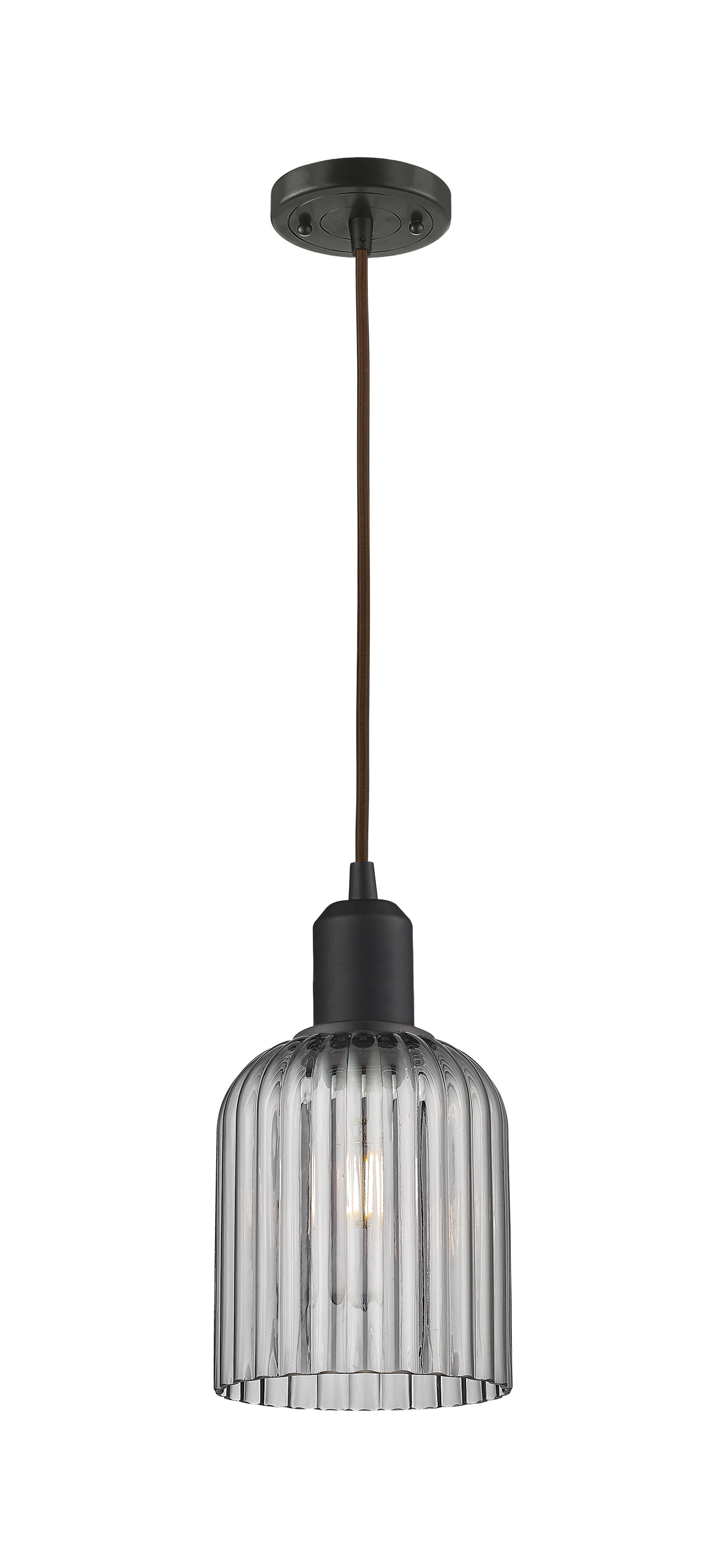 Austere Mini Pendant Matte Black Brass