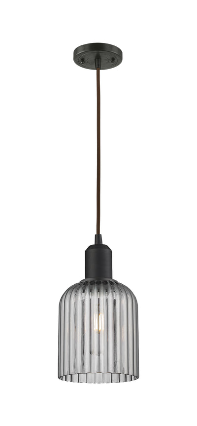 Austere Mini Pendant Matte Black Brass