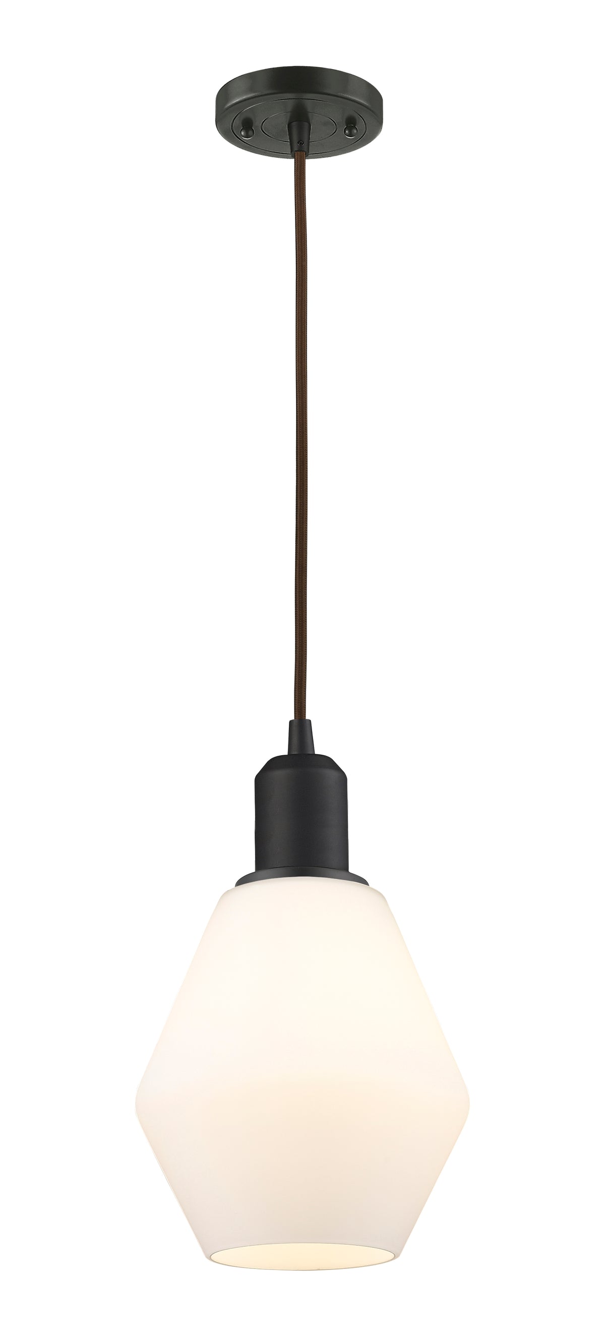 Cindyrella 6-Inch 1-Light Cord-Hung Mini Pendant 9.5-Inch High