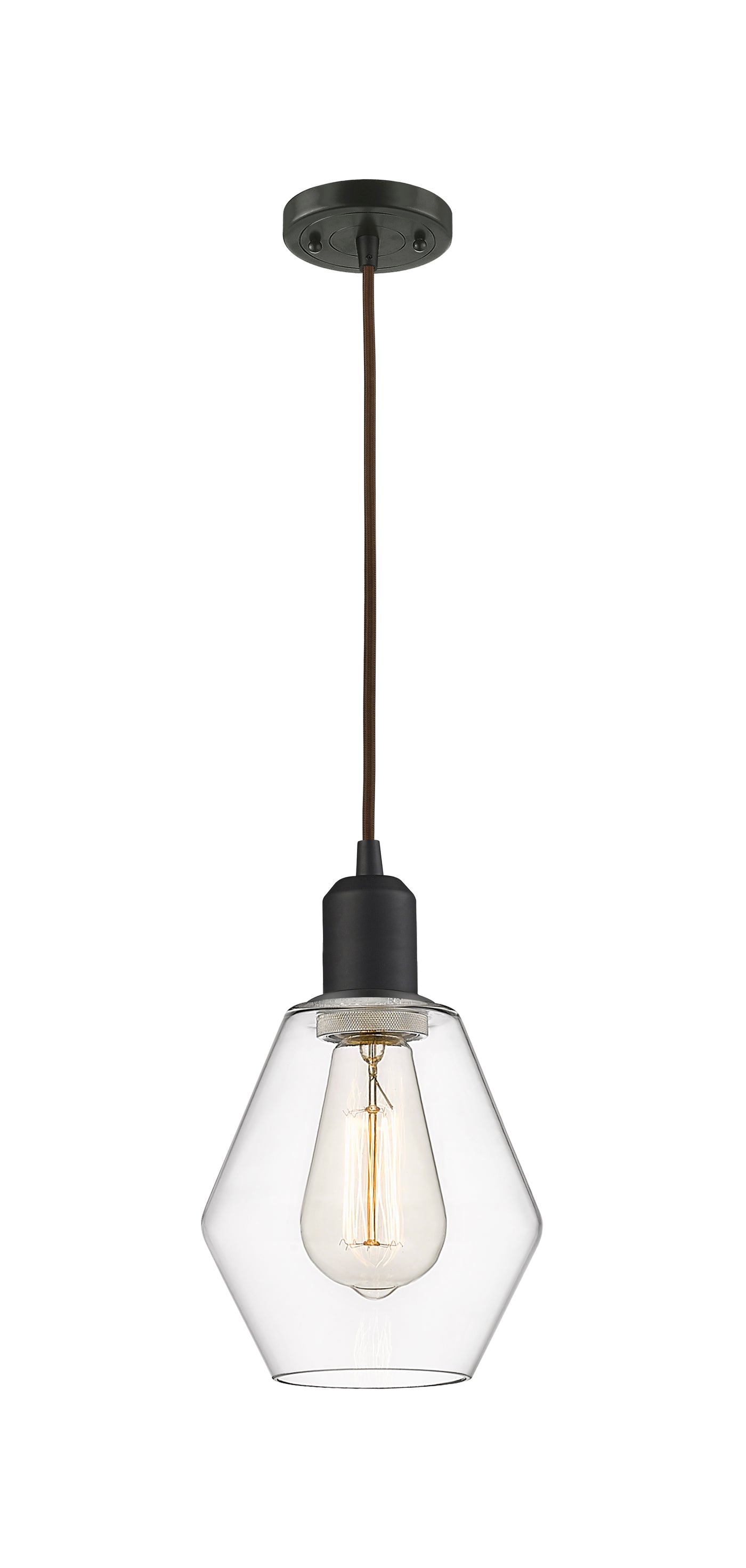 Austere Mini Pendant Matte Black Brass