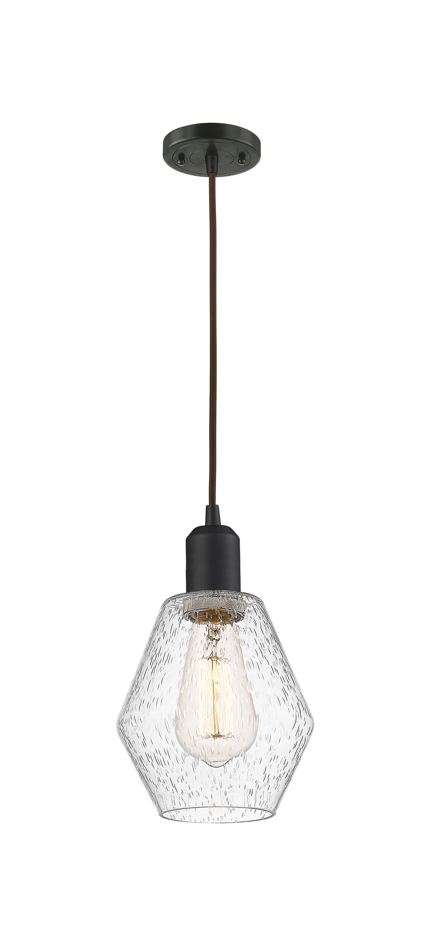 Austere Mini Pendant Matte Black Brass