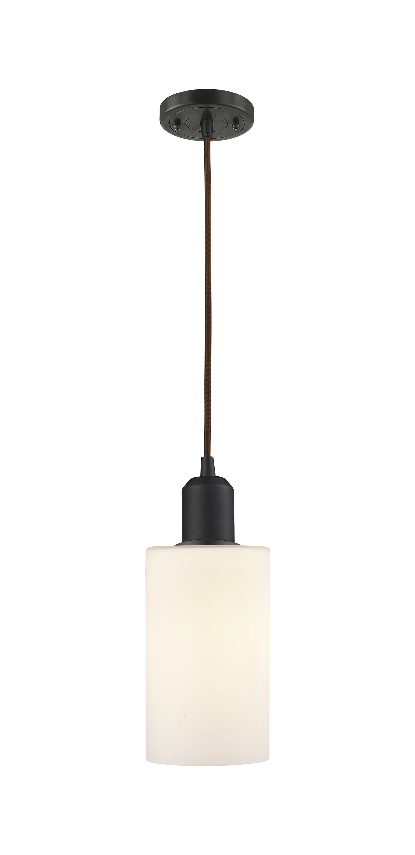 Austere Mini Pendant Matte Black Cast Brass