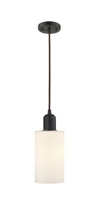 Austere Mini Pendant Matte Black Cast Brass