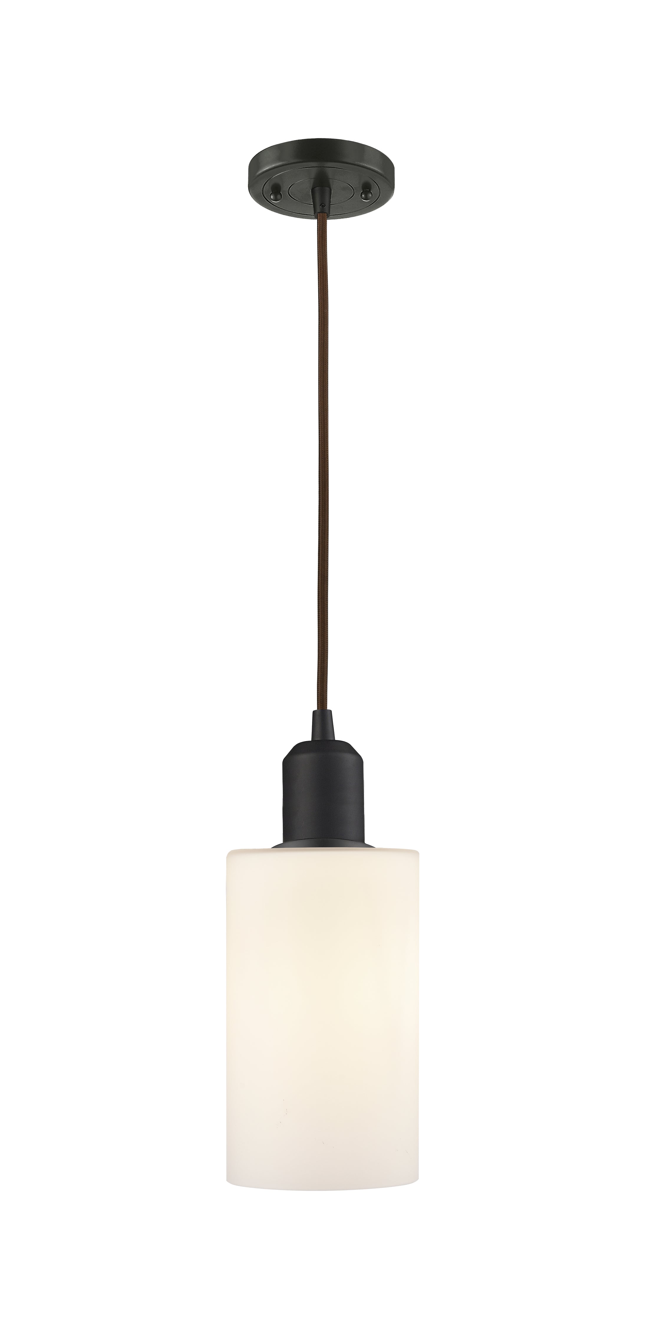 Austere Mini Pendant Matte Black Cast Brass