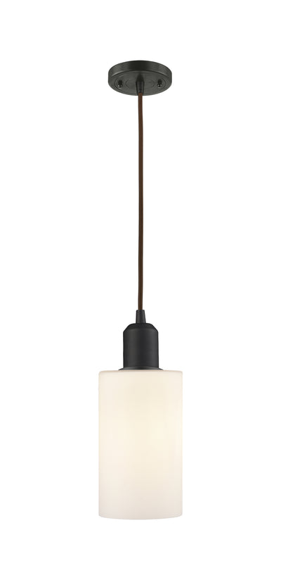 Austere Mini Pendant Matte Black Cast Brass