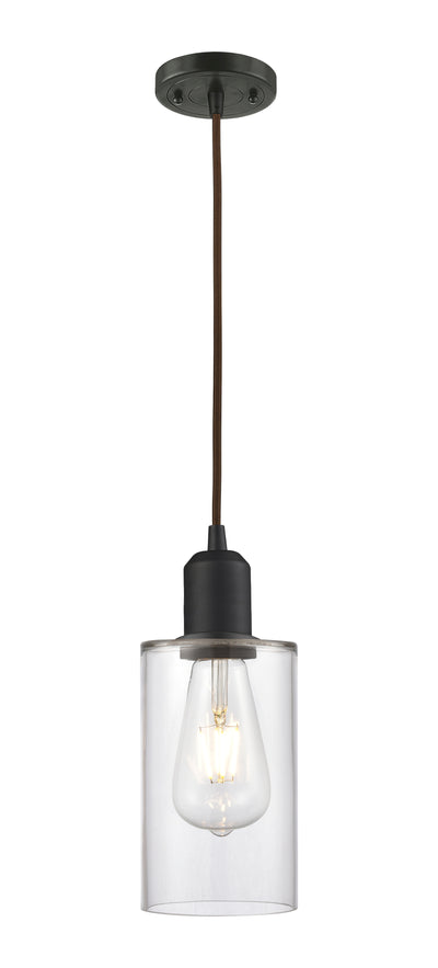 Austere Mini Pendant Matte Black Cast Brass