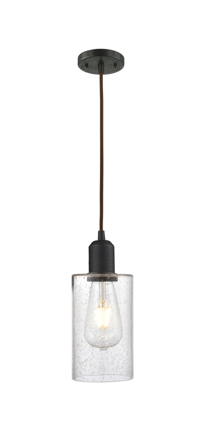 Austere Mini Pendant Matte Black Cast Brass