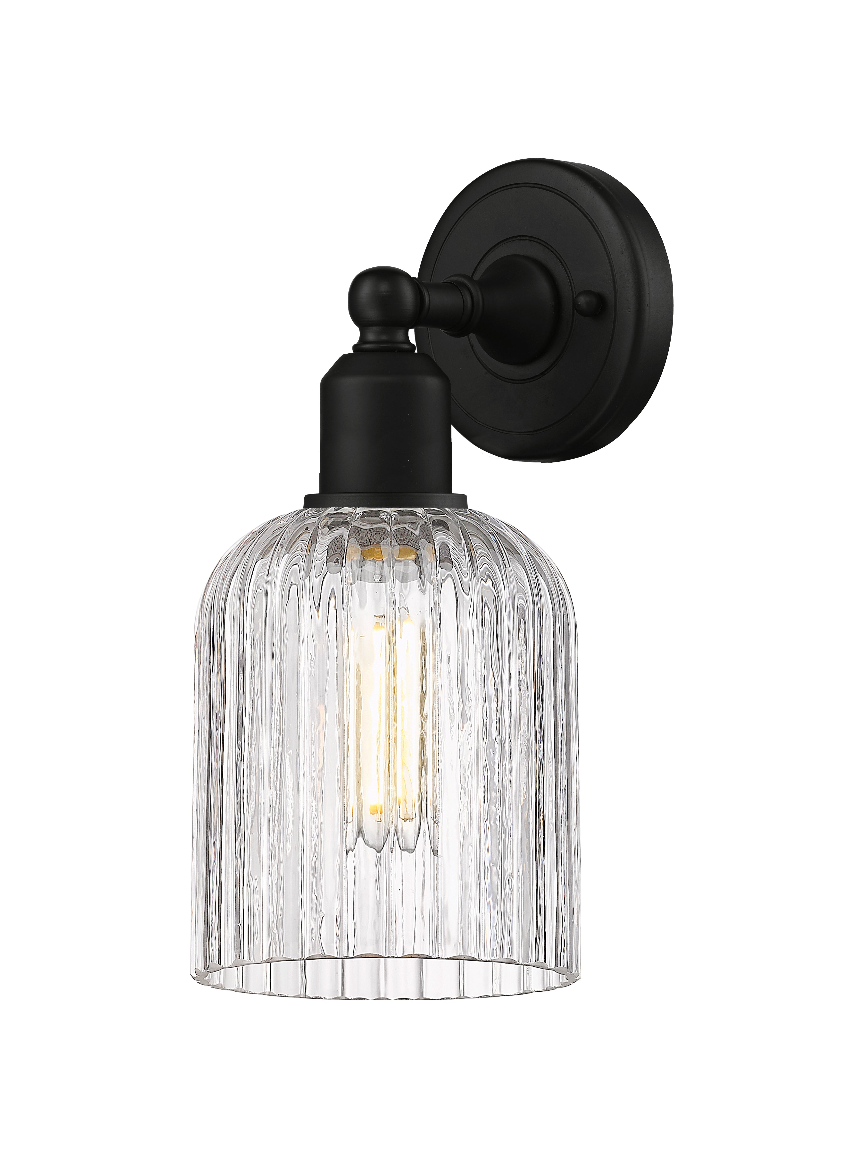 Austere Sconce Cast Brass Steel Finish