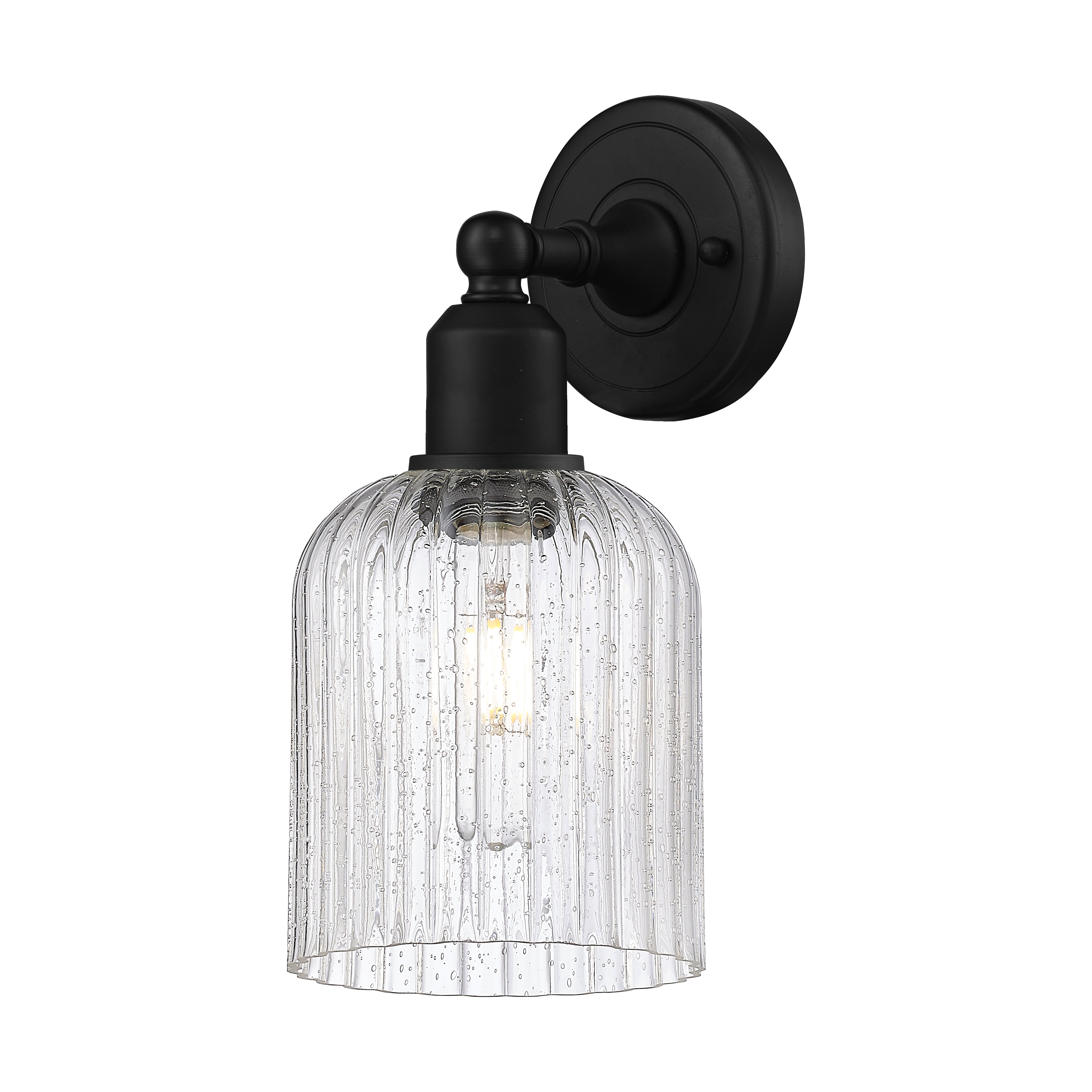 Austere Sconce Cast Brass Steel Finish