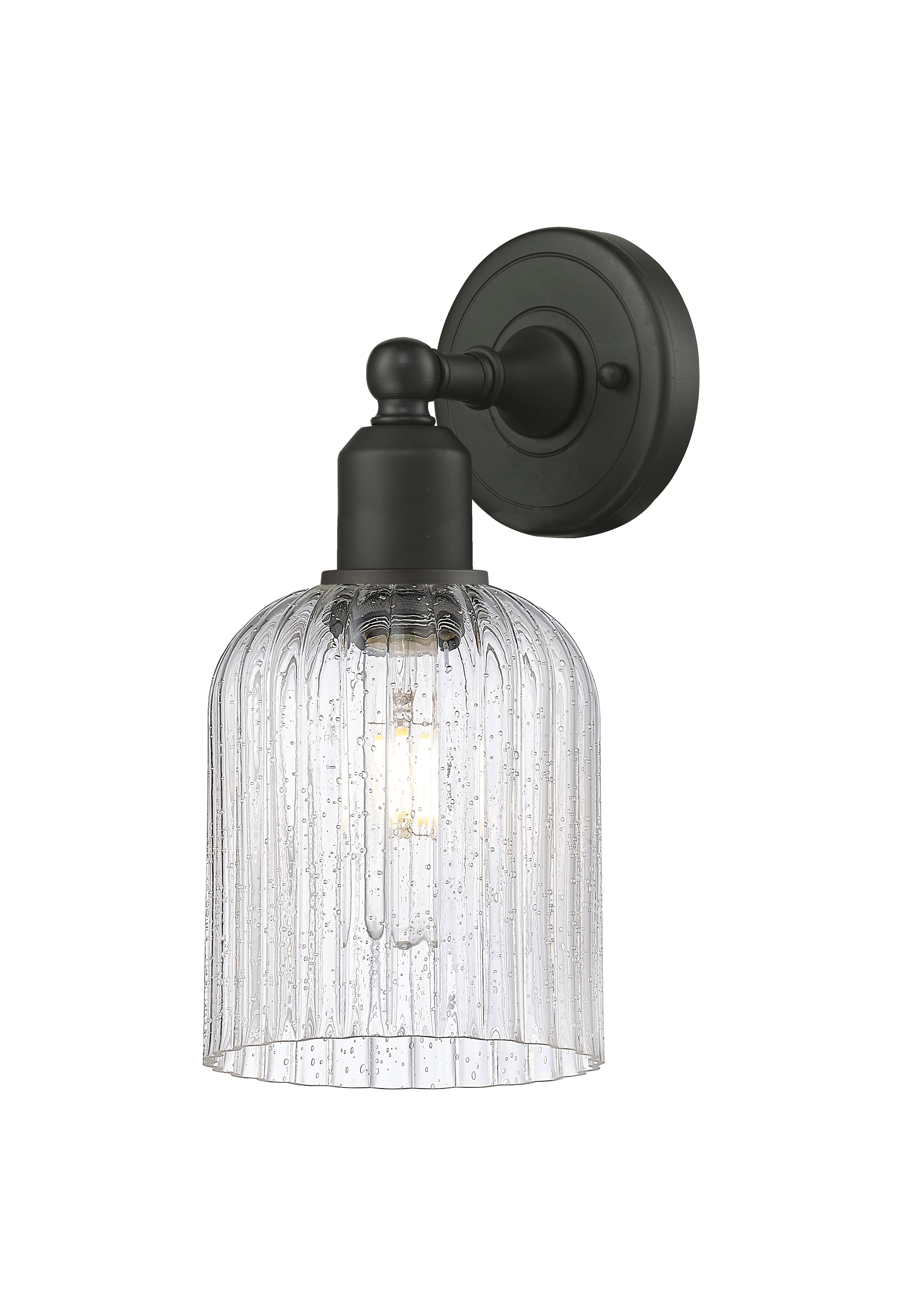 Austere Sconce Cast Brass Steel Finish