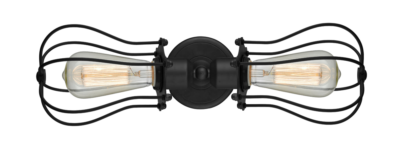 Austere Industrial, Modern Contempo, Restoration-Vintage Muselet Linear Bath Vanity Light