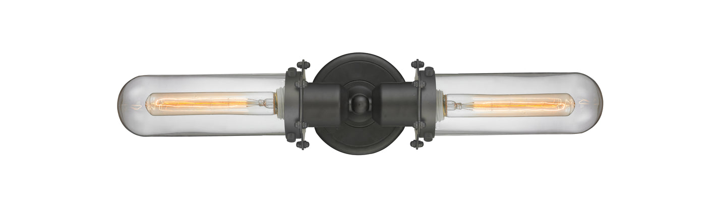 Austere Linear Bath Vanity Light Brass Steel