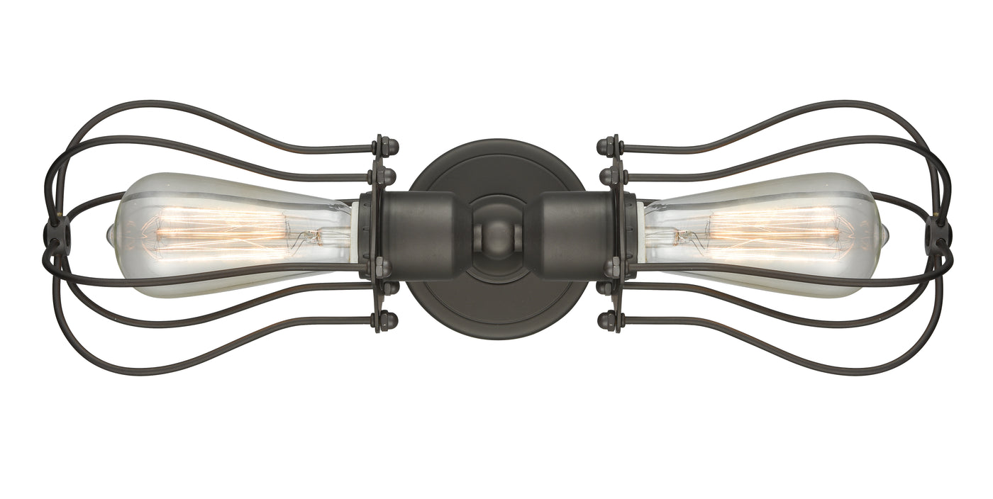 Austere Industrial, Modern Contempo, Restoration-Vintage Muselet Linear Bath Vanity Light