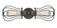 Austere Industrial, Modern Contempo, Restoration-Vintage Muselet Linear Bath Vanity Light
