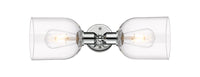 Austere Linear Bath Vanity Light Brass Steel