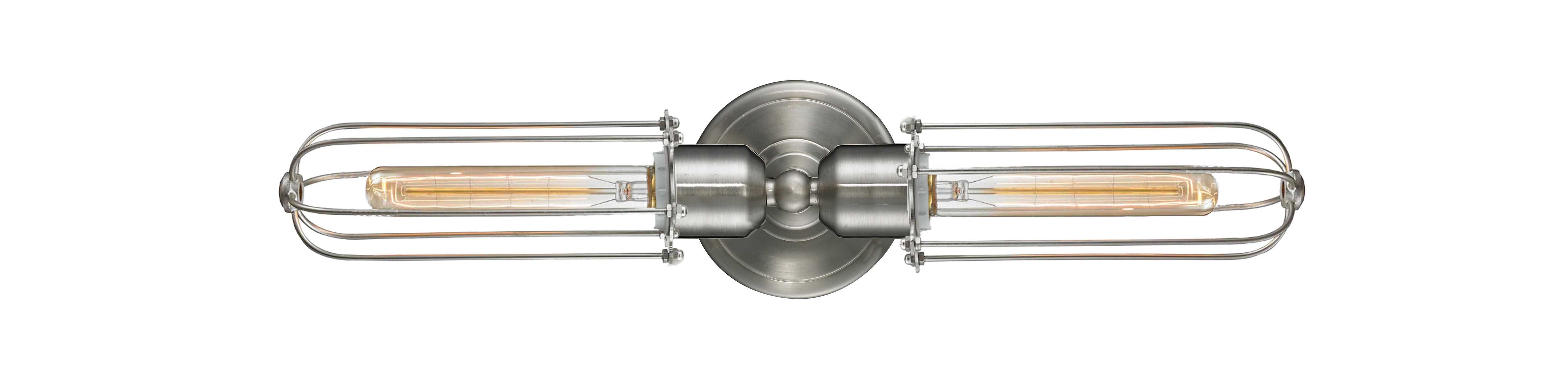 Austere Industrial, Modern Contempo, Restoration-Vintage Muselet Linear Bath Vanity Light