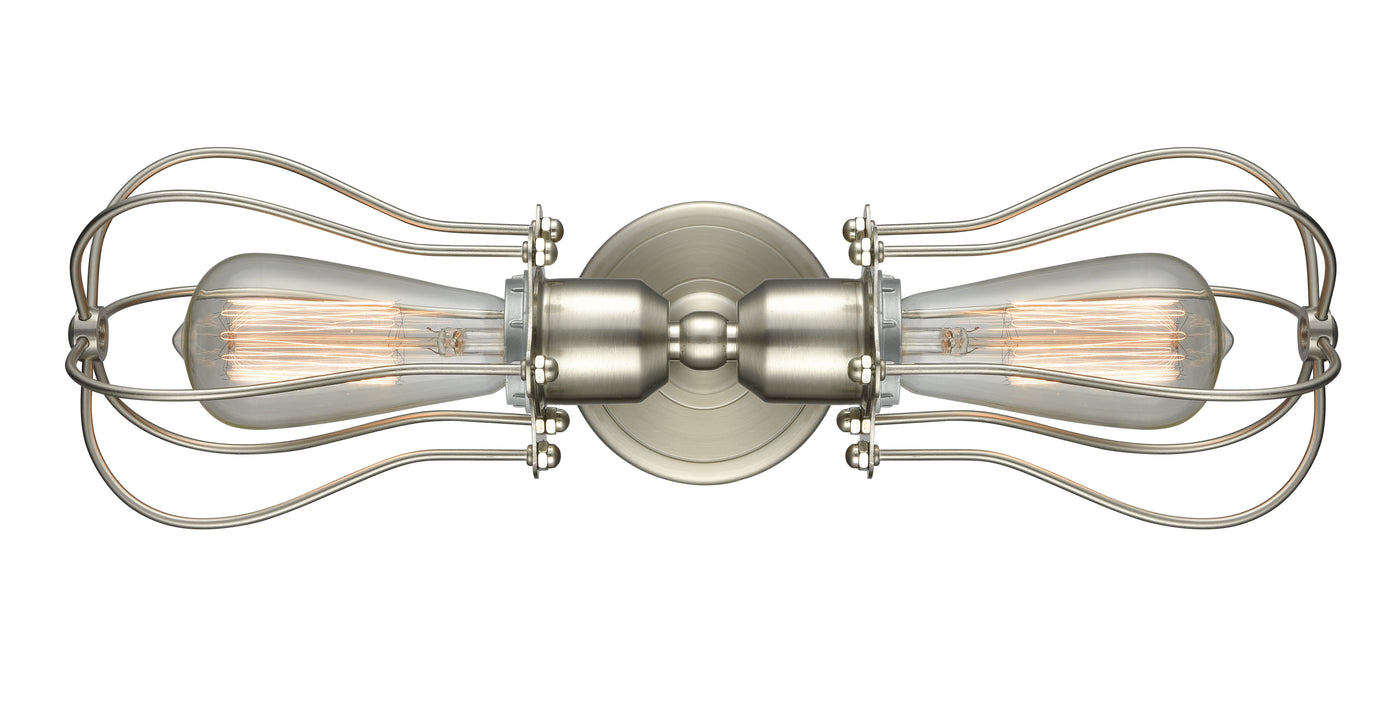 Austere Industrial, Modern Contempo, Restoration-Vintage Muselet Linear Bath Vanity Light