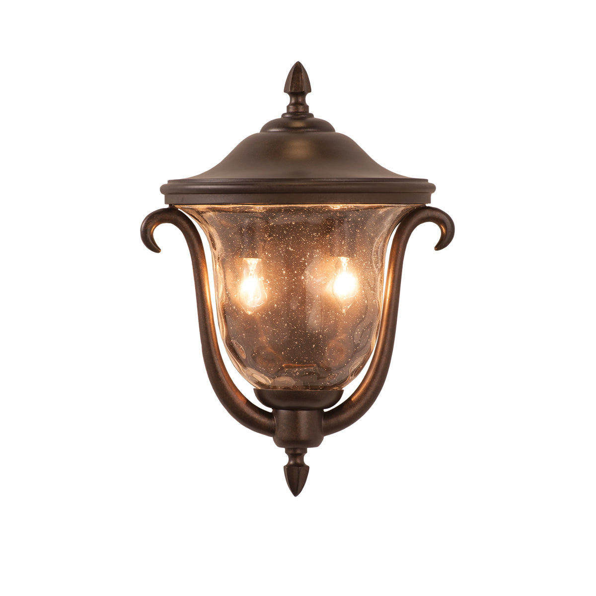 13'' Santa Barbara Outdoor 2 Light Burnished Bronze Outdoor Wall Sconce