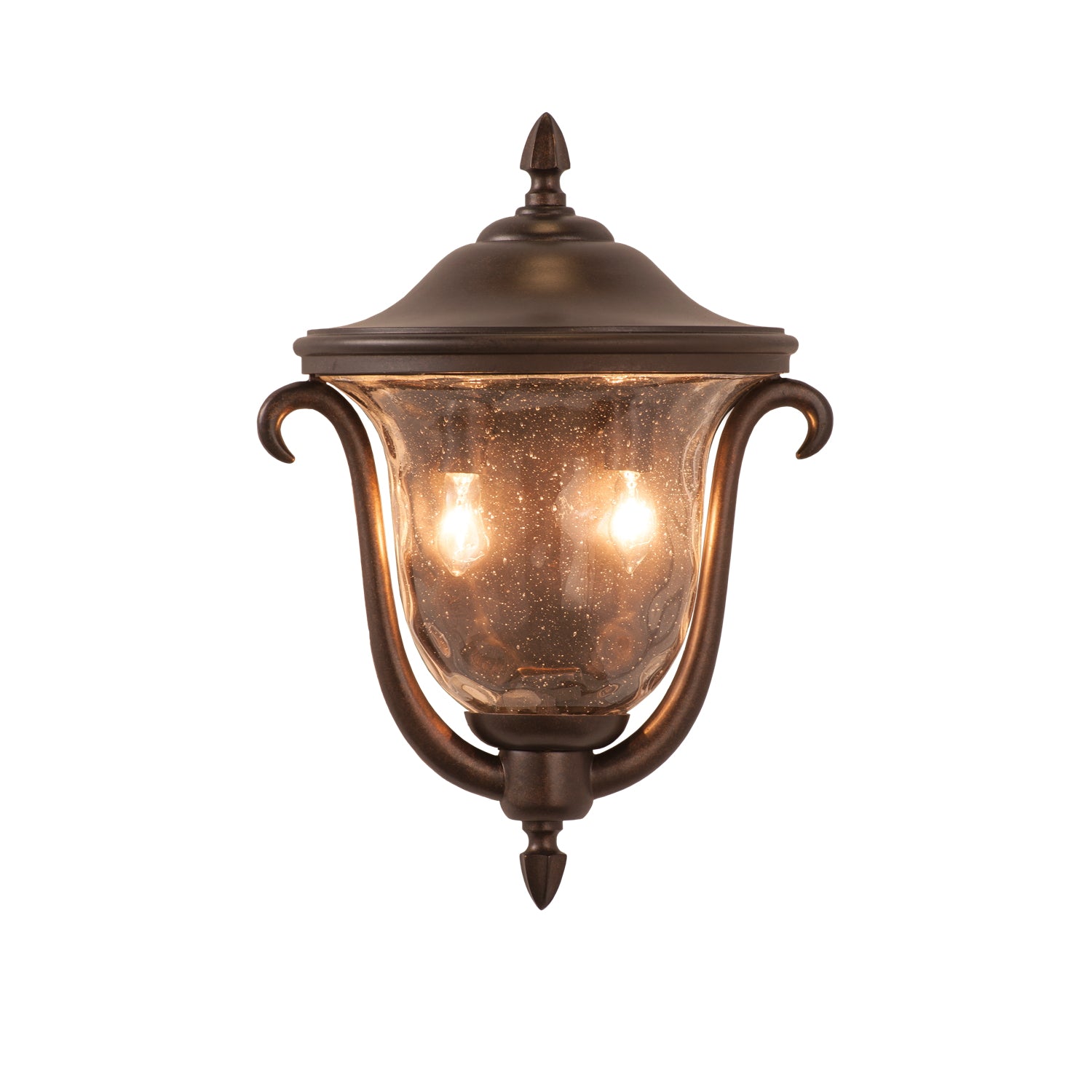 13'' Santa Barbara Outdoor 2 Light Burnished Bronze Outdoor Wall Sconce