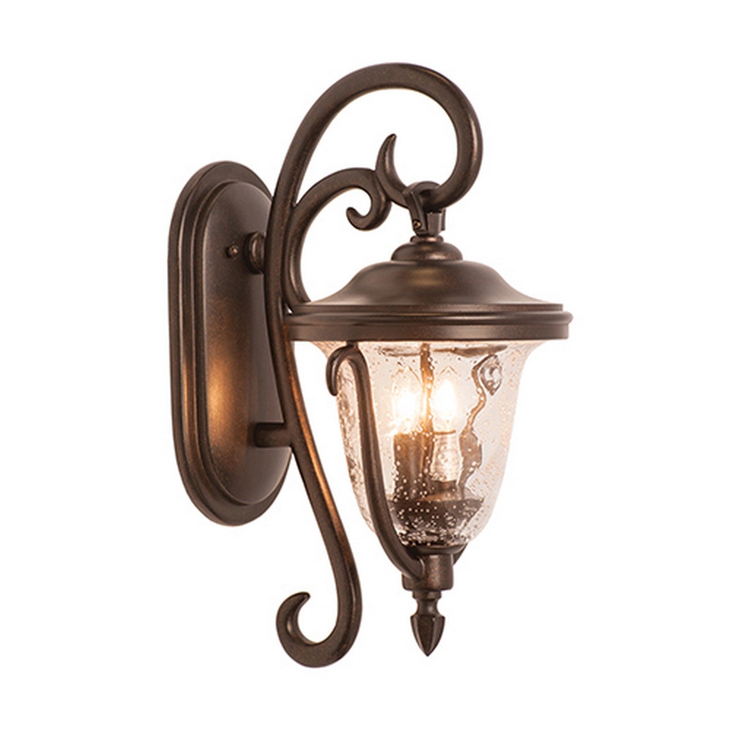 11'' Santa Barbara Outdoor 2 Light Burnished Bronze Outdoor Wall Sconce
