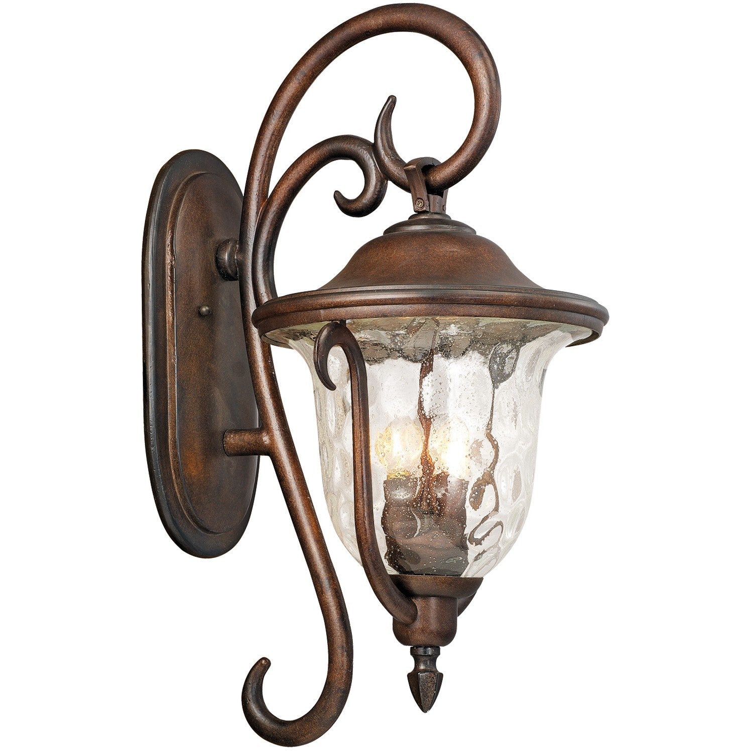 13'' Santa Barbara Outdoor 3 Light Burnished Bronze Outdoor Wall Sconce