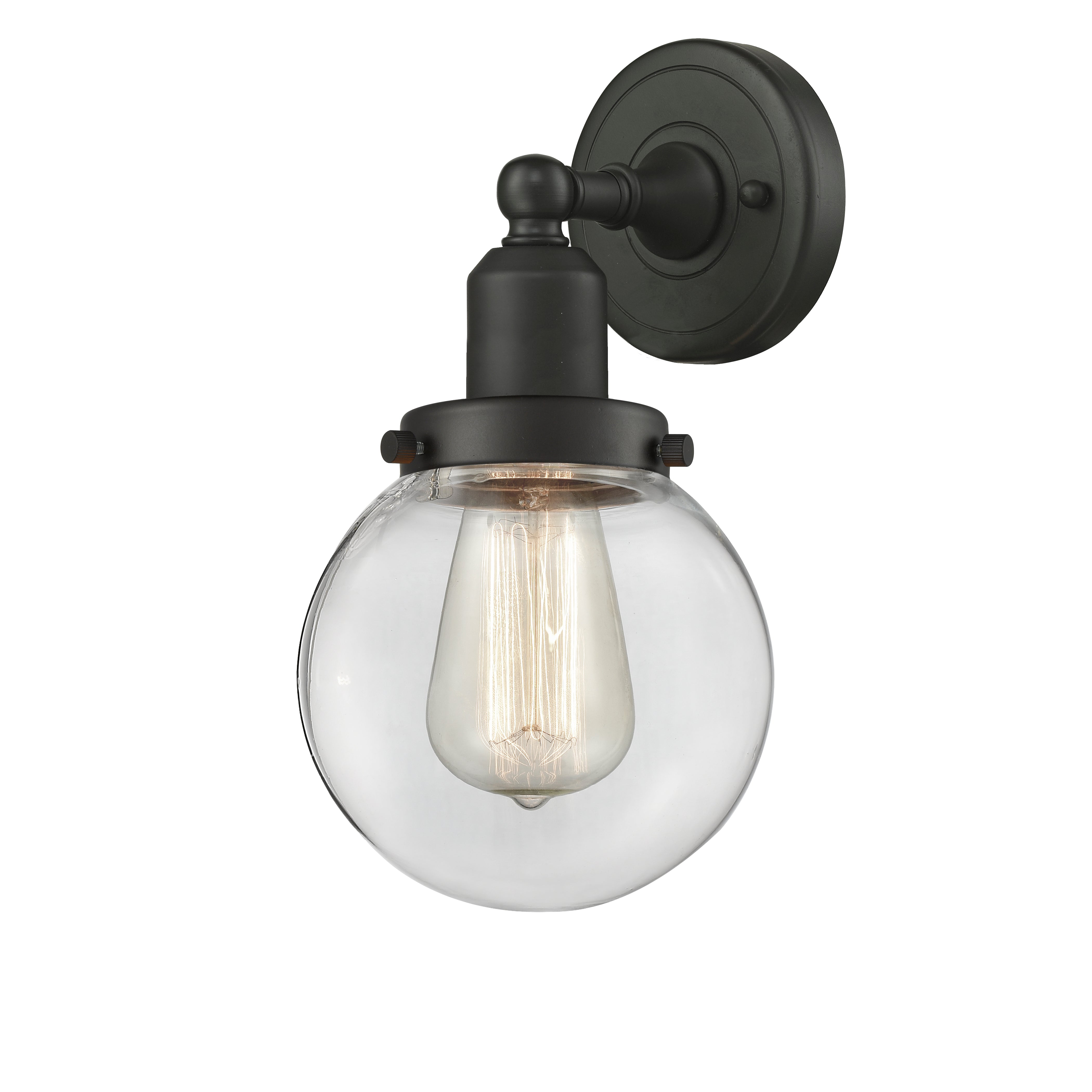 Austere Sconce Cast Brass Steel Glass
